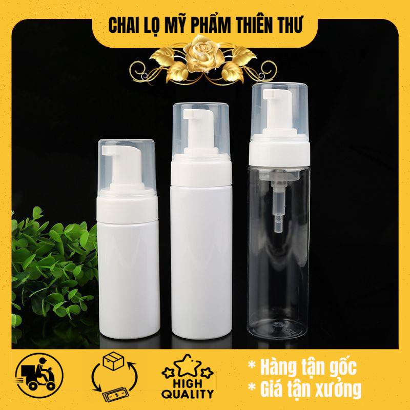 Chai xịt giọt đựng gel, sữa rửa mặt tạo bọt 100ml/50ml/30ml - chai vòi nhấn