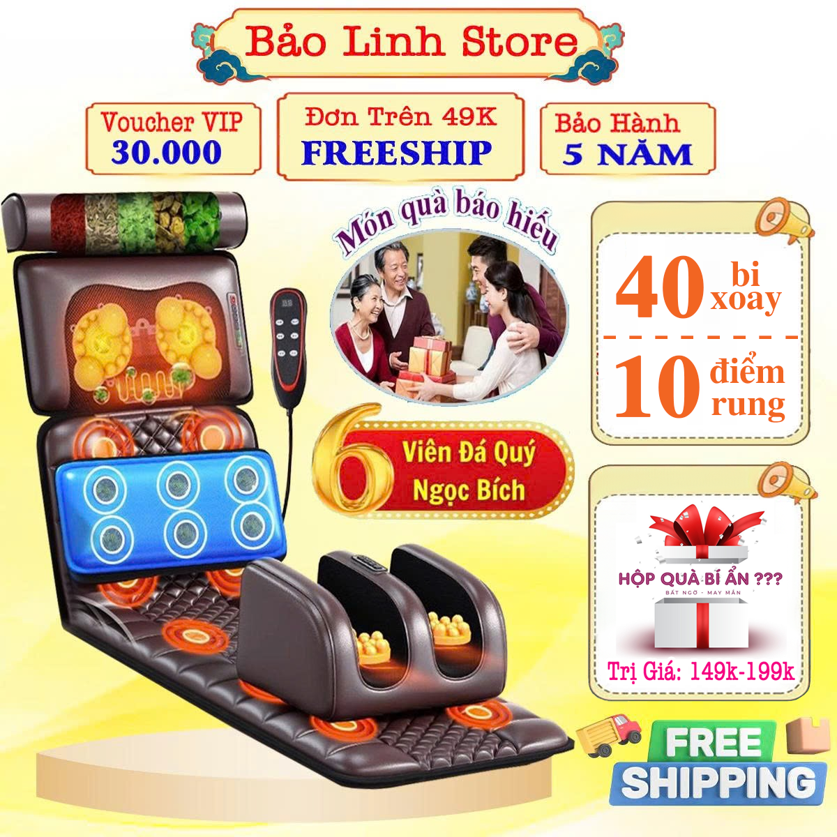 [BẢO HÀNH 7 NĂM] Nệm Massage Toàn Thân chính hãng Zlife có 6 viên đá ngọc bích quà tặng sức khỏe cho người thân, Đệm Mát Xa Toàn Thân Công Nghệ Nhật Bản Cao Cấp, Thảm Massage Chân Nhật Bản, Máy massa chân, Máy massage cổ vai gáy