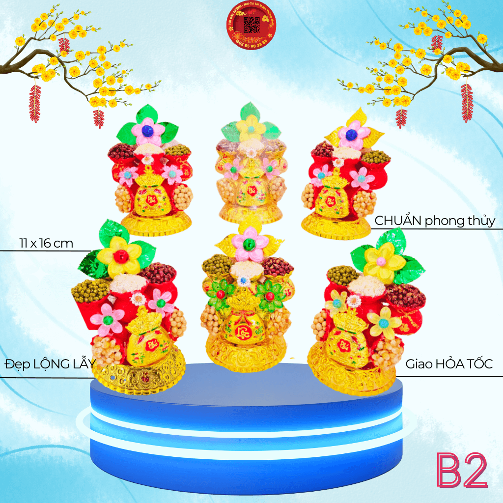 Bông Tỏi Thần Tài Ngũ Hành Túi Vàng - TỎI CÁT TƯỜNG