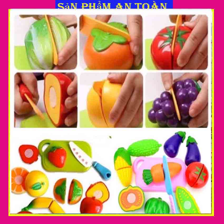 Đồ chơi cắt hoa quả bằng nhựa cho bé