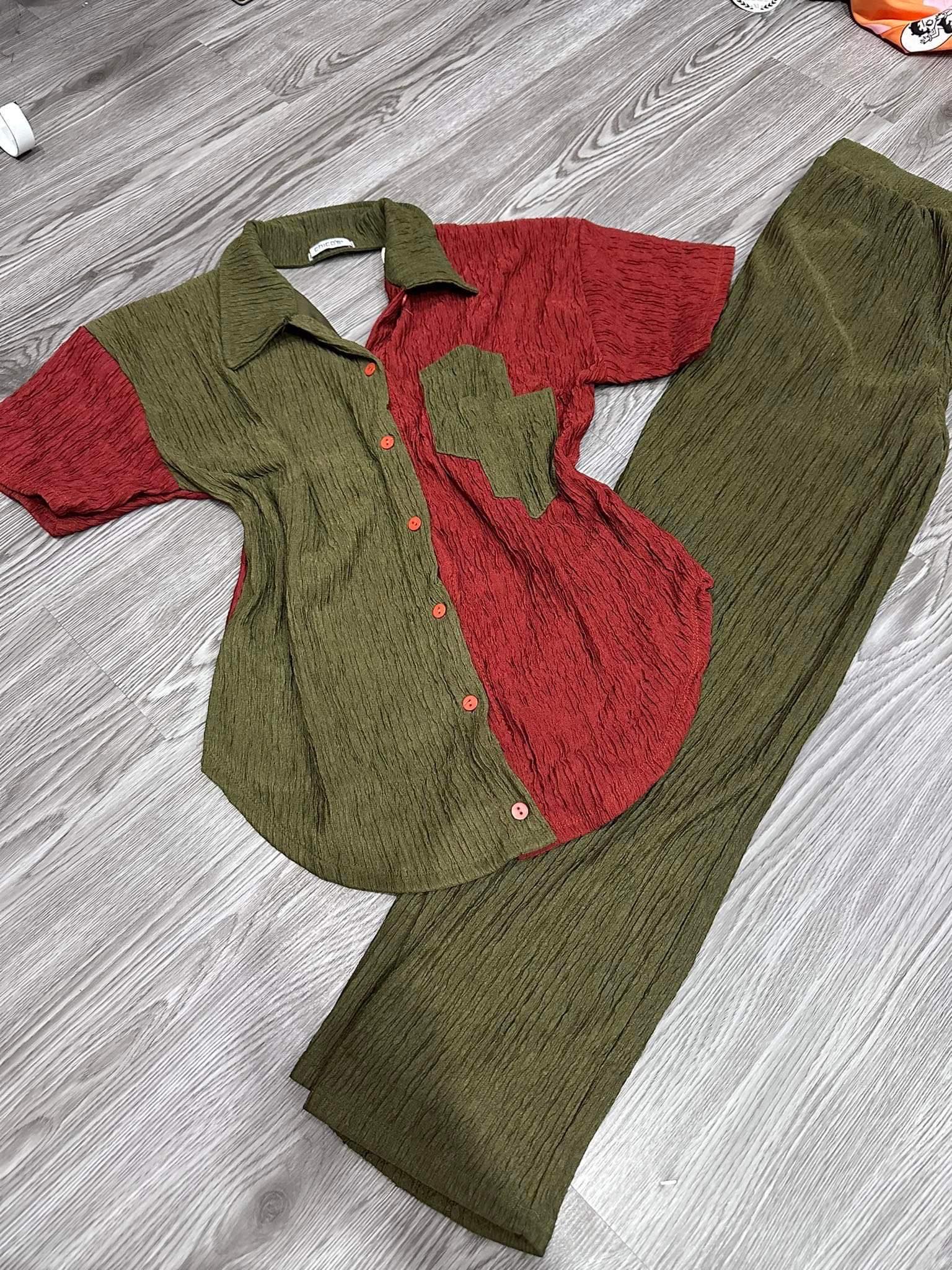 SET BỘ THUN XỐP DÀI PHỐI MÀU THỜI TRANG SIÊU DỄ THƯƠNG