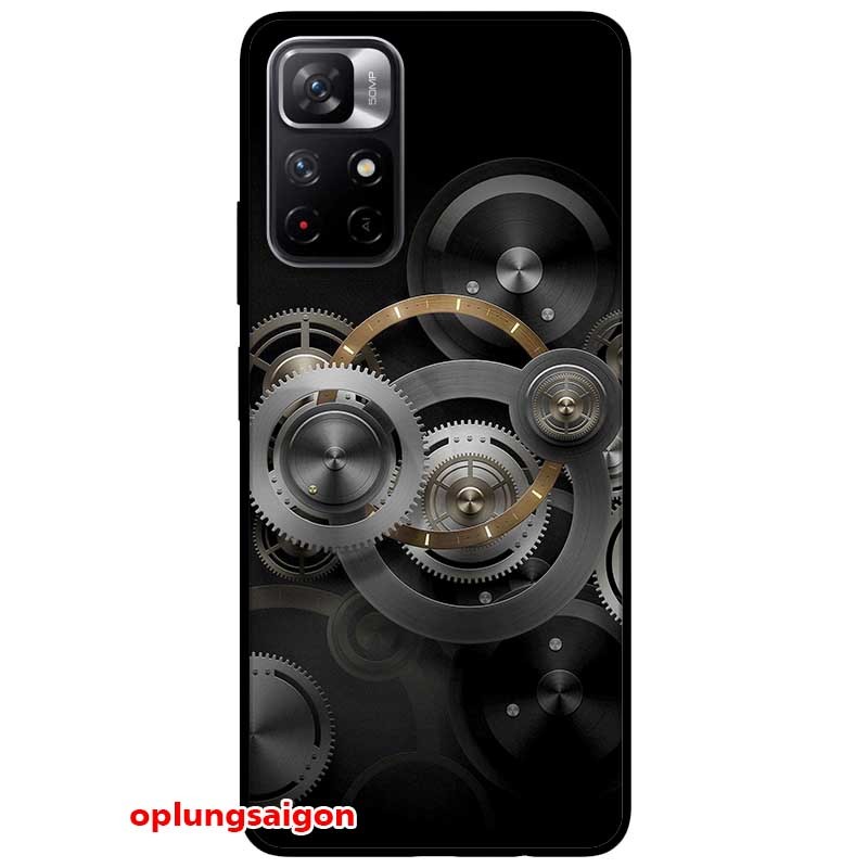 Ốp cường lực dẻo đen dành cho xiaomi redmi note 11 5g - redmi note 11t 5g - redmi note 11s 5g mẫu vòng tròn động cơ
