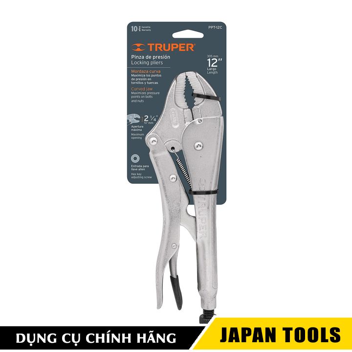 Kềm bấm chết 12/304.8mm ppt-12c truper 17429 | japan tools