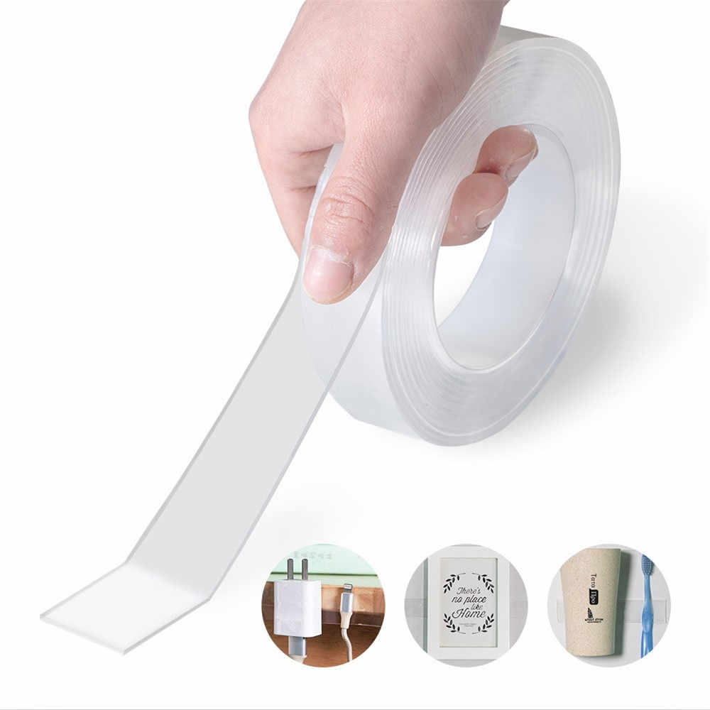 Cuộn băng keo 2 mặt trong suốt siêu dính dài 3 mét