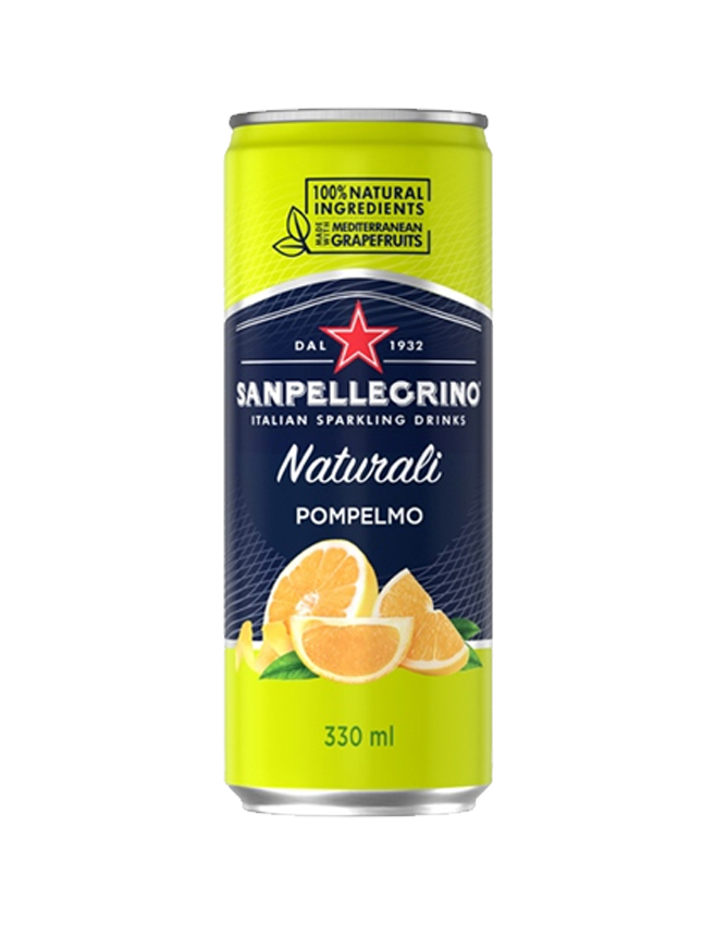 Pompelmo San Pellegrino 330ml nước giải khát vị bưởi có ga mang phong cách Ý