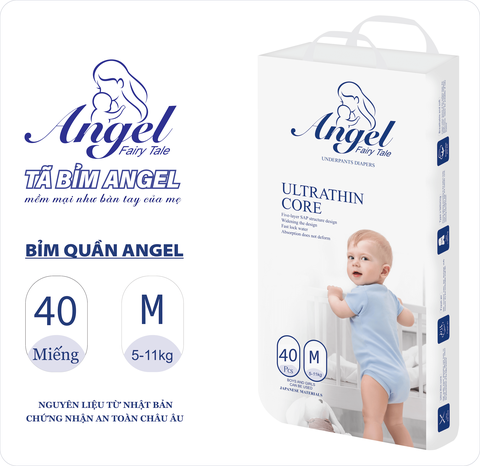 Bỉm dán/quần Angel cao cấp đủ size S66,M40,L38,XL36,XXL34