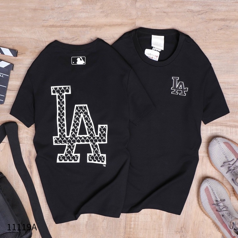 Áo thun ml.bi cổ tròn in logo 5 màu