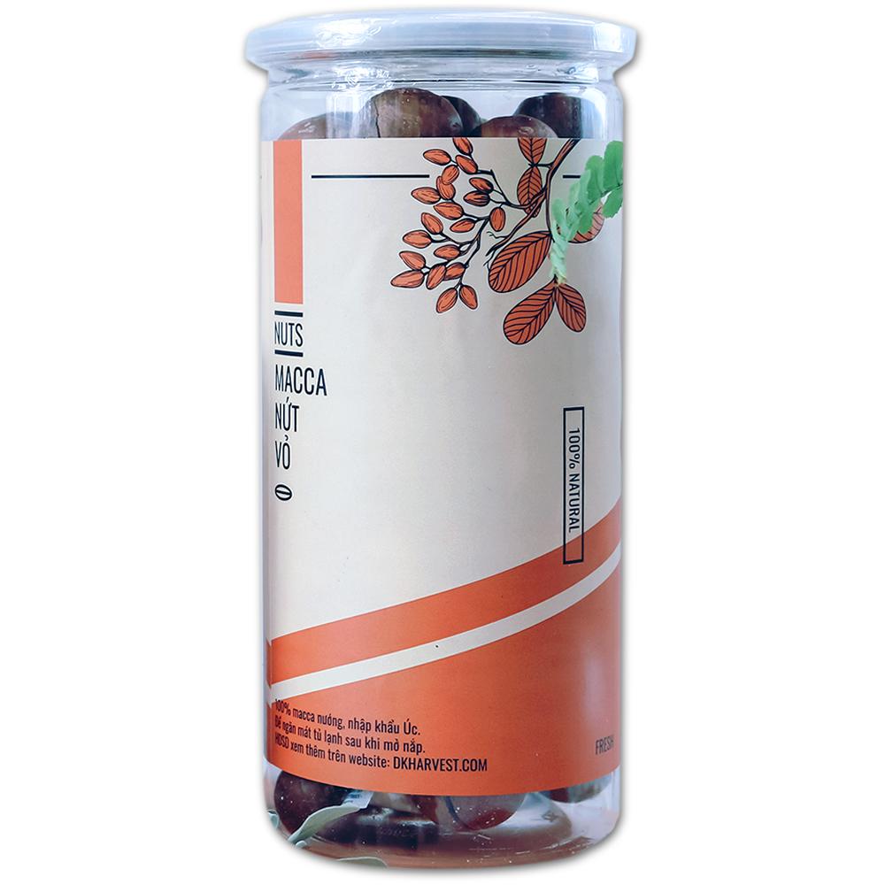 Hạt macca úc nứt vỏ tự nhiên DK Harvest - 450g tặng kèm đồ tách vỏ
