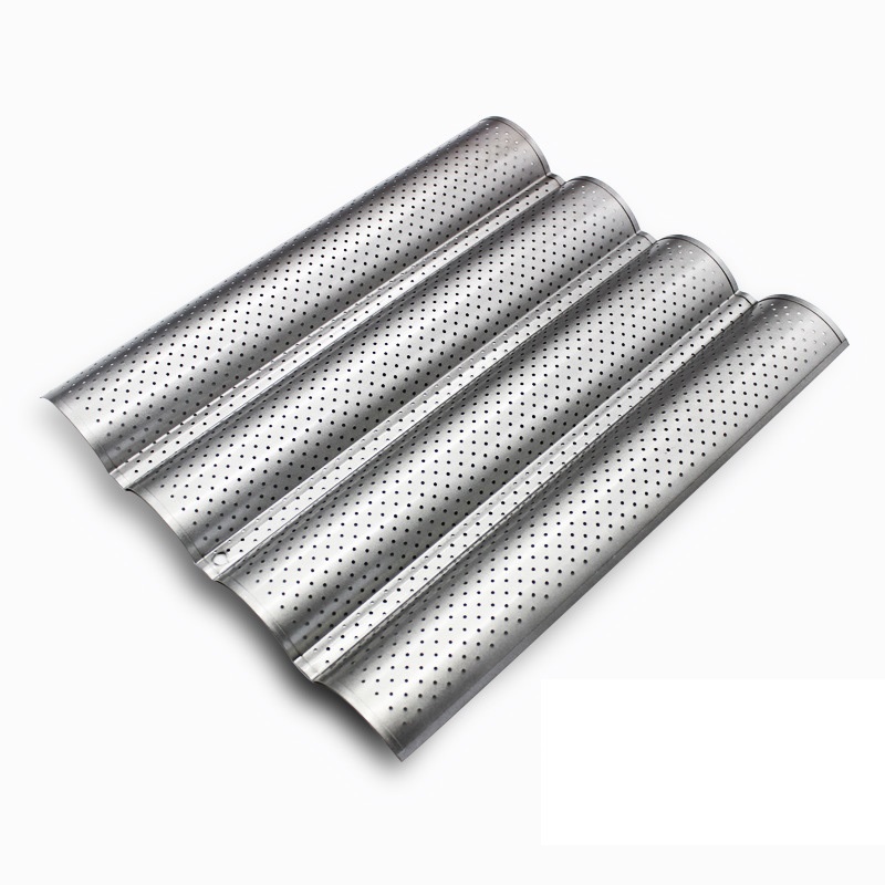 Khay nướng bánh mì 4 rãnh 38x33x2.5cm