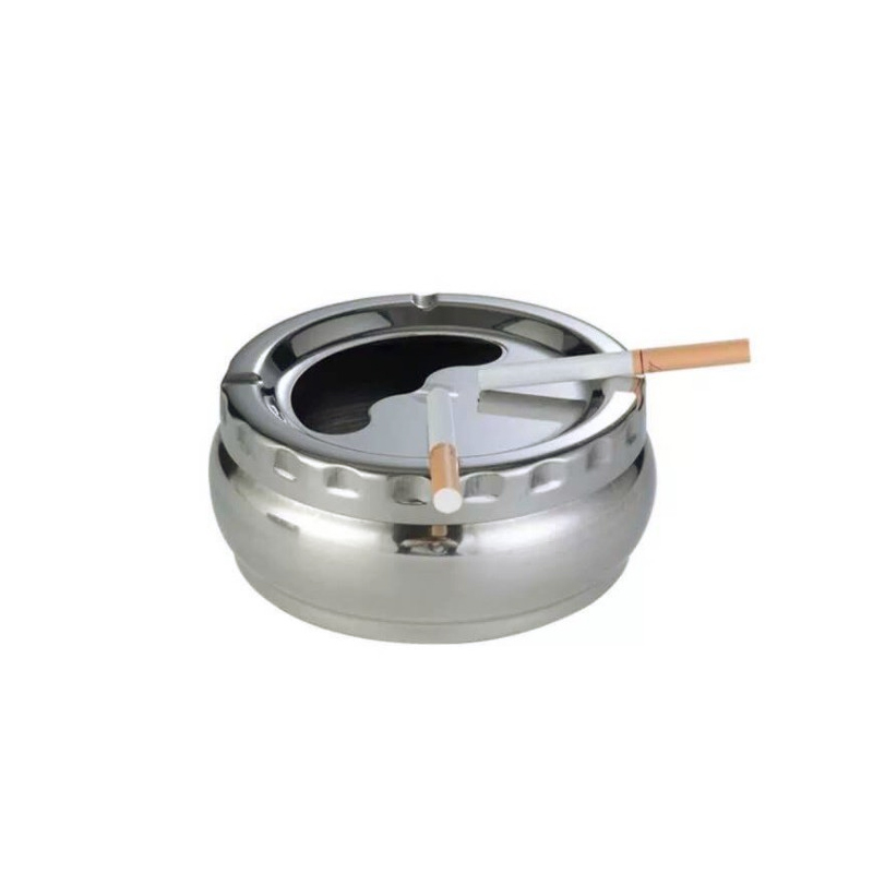 Gạt tàn thuốc lá inox xoay 12cm đồ gạt tàn inox nắp xoay 12cm khay gạt tàn thuốc xoay đóng mở bằng inox 304 gạt tàn xoay nắp tròn inox cao cấp