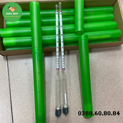 Cồn kế đo nồng độ cồn, đo nồng độ rượu 0 - 100 độ