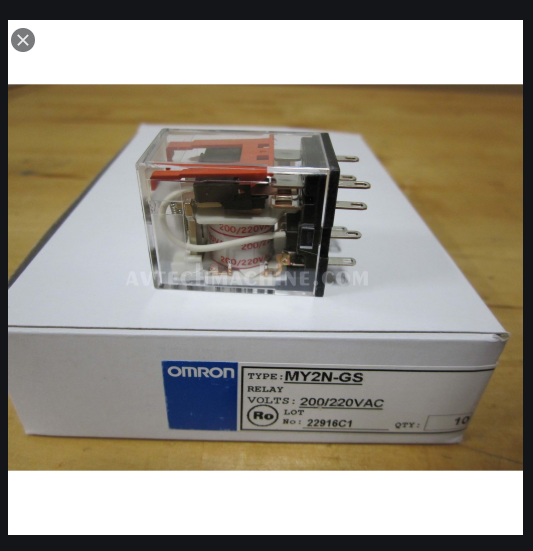 Rơ le trung gian Omron MY2N-GS AC220/240, 24VDC