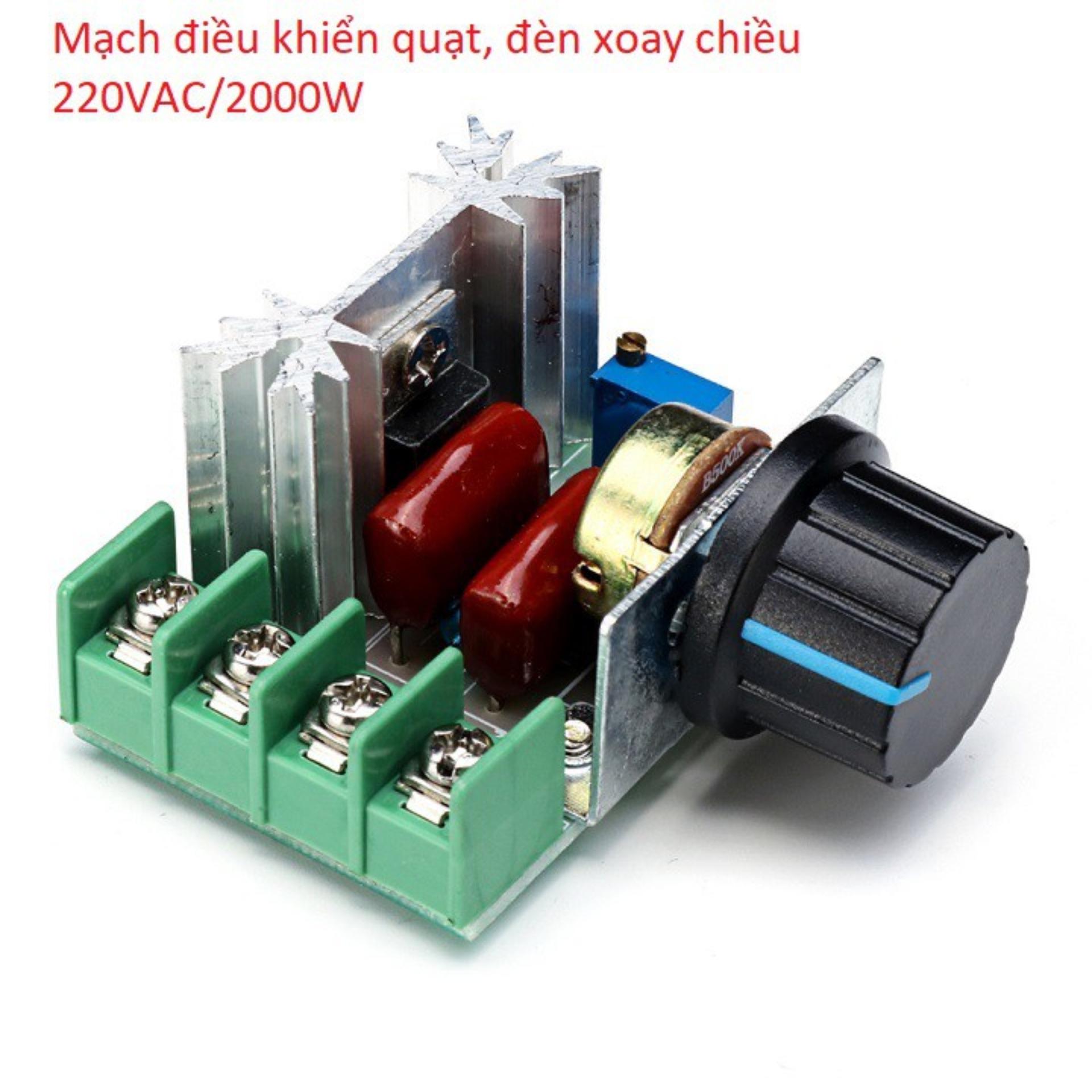 Dimer 2000W 220VAC Điều Chỉnh Điện Áp Thay Đổi Tốc Độ