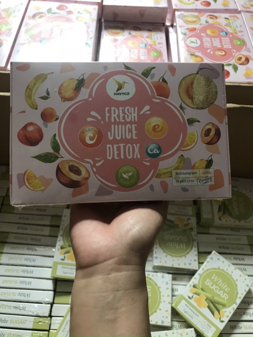 Combo 5 sét Giảm Cân Fresh Juice Detox Havyco tặng kèm 5 bình chính hãng cty 100%