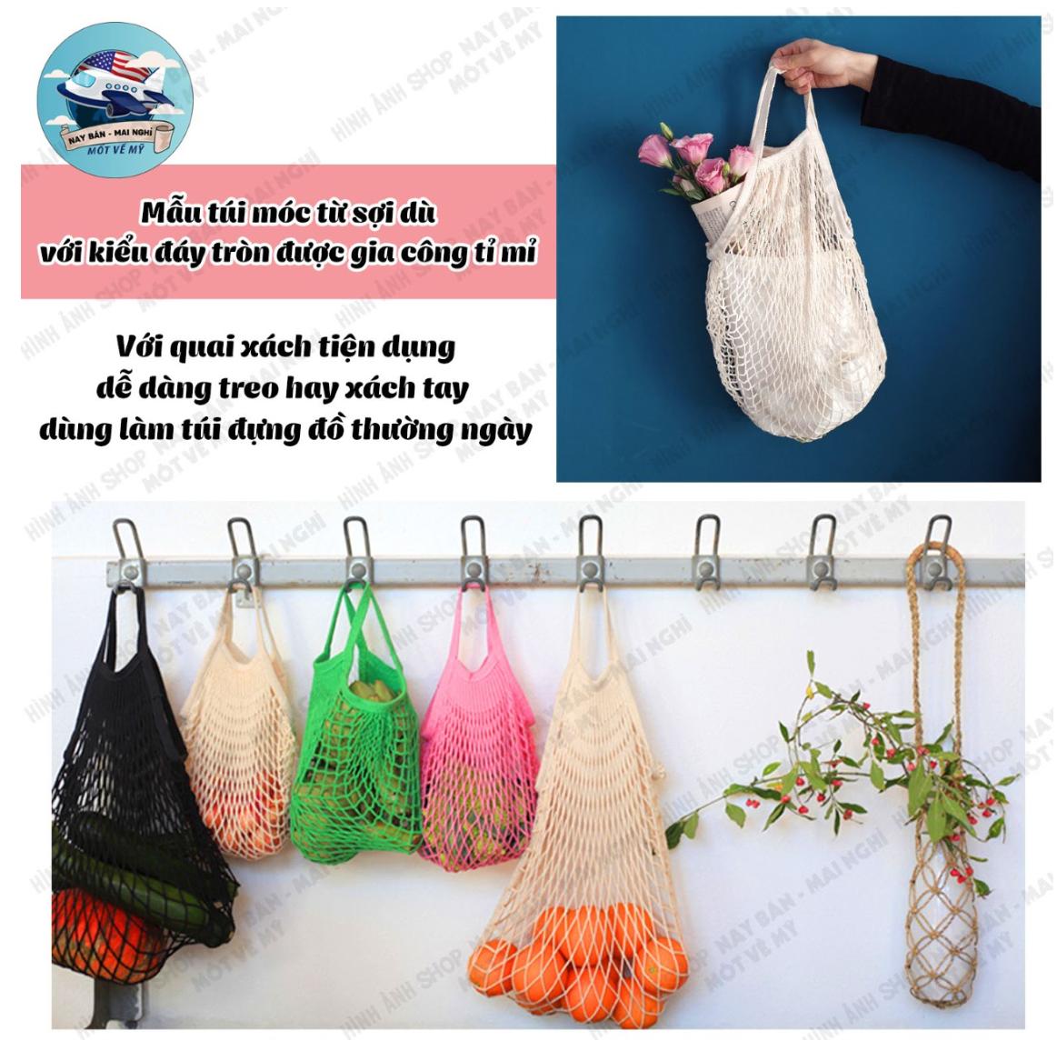 Giỏ lưới đi chợ - giỏ đựng đồ tiện dụng
