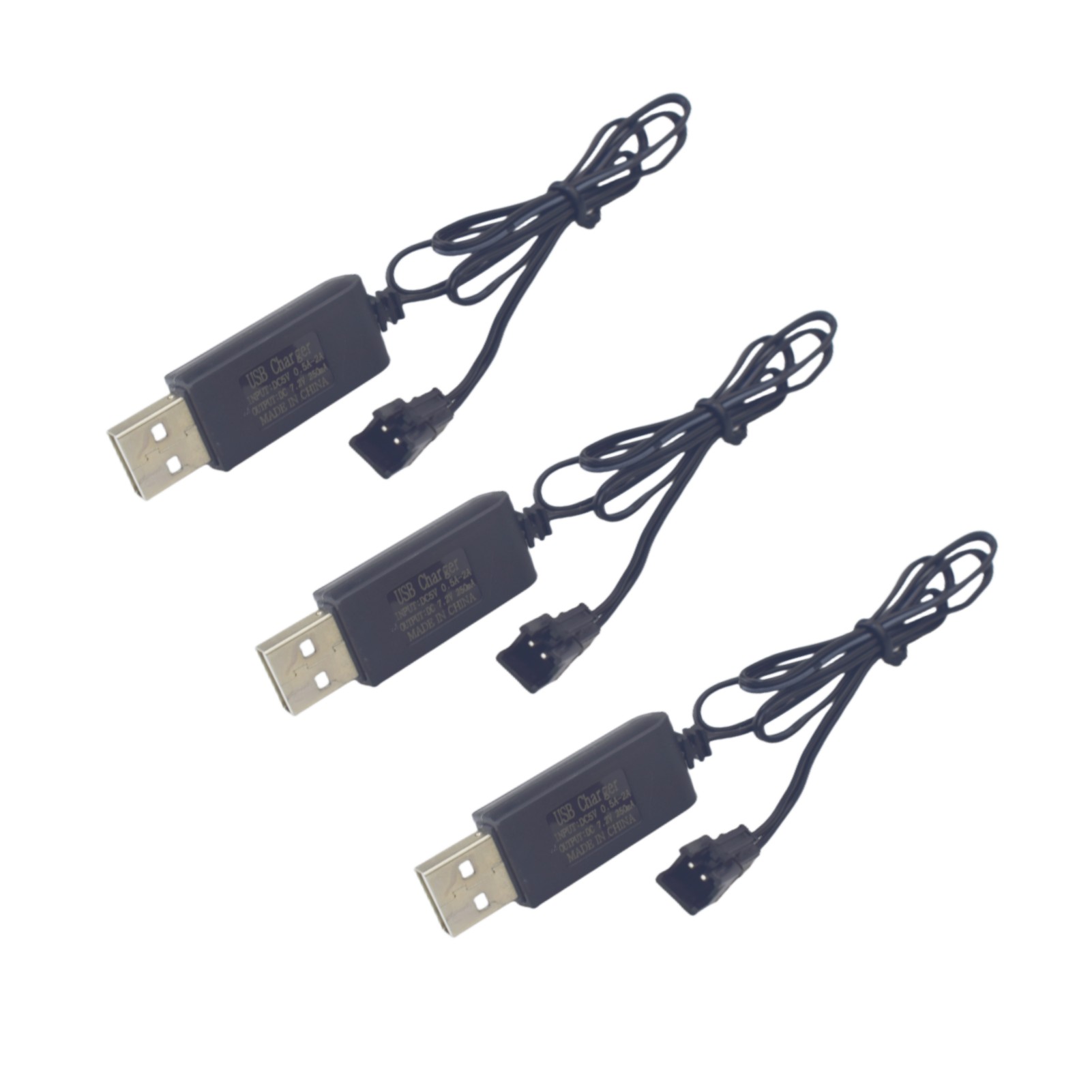 3pcs 7.2V SM-2P cắm USB sạc cáp cho Huina 1550 550 điều khiển từ xa máy xúc