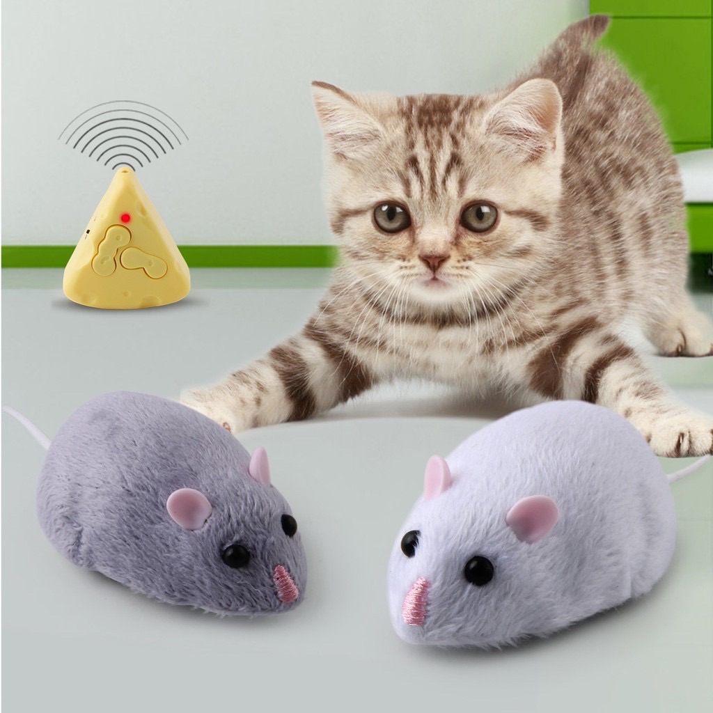 [MUA 2 GIẢM 5%][HCM]Chuột điều khiển phô mát từ xa - đồ chơi cho mèo/đồ chơi cho bé
