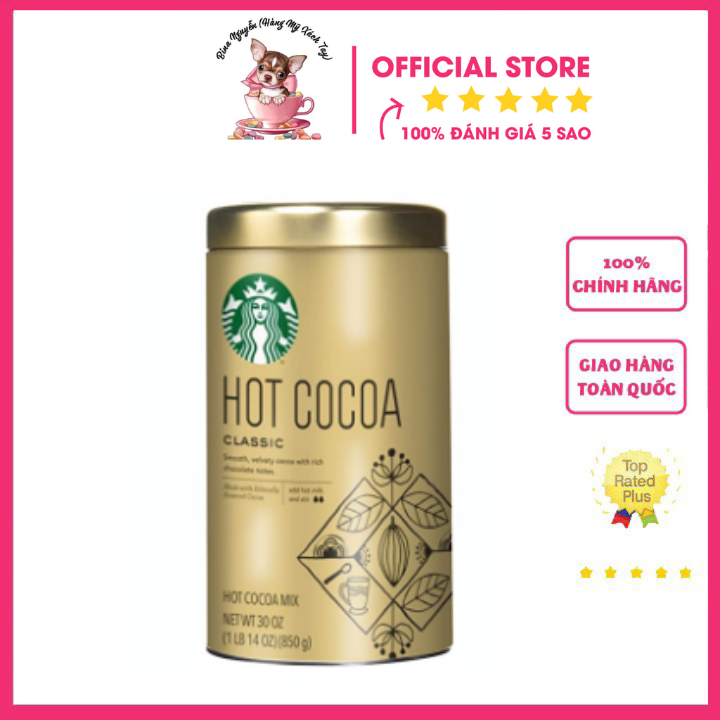 Bột Cacao Hot Cocoa Starbuck 850g Siêu Ngon Hàng Chất Lượng