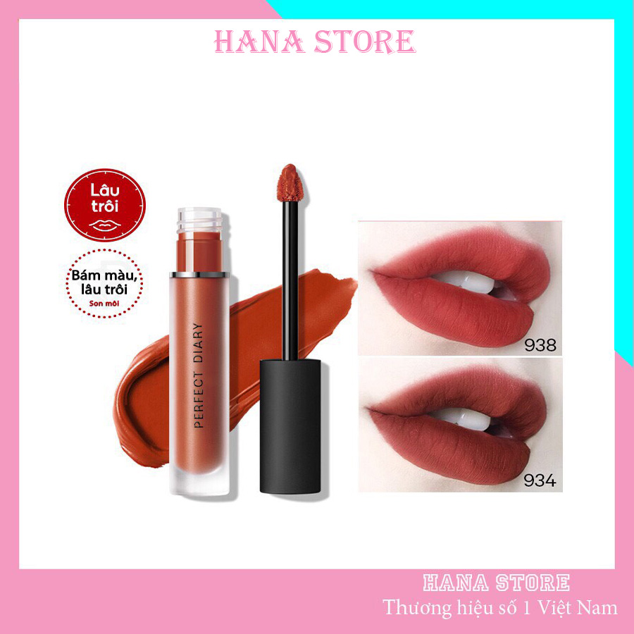 Son kem lì Perfect Diary lâu trôi nhiều màu tuỳ chọn tông số 7 3g