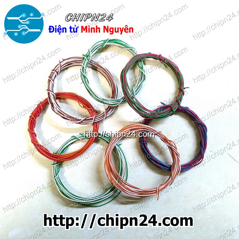 [2 cuộn] (MT) Cuộn dây điện nhỏ Lõi Cứng 0.4MM