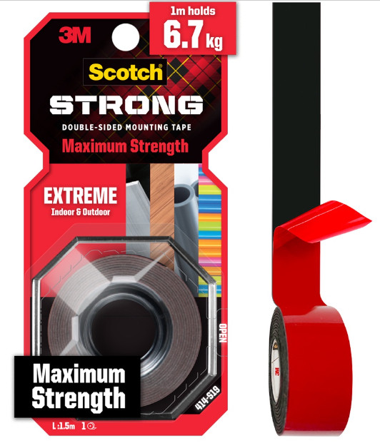 Băng keo hai mặt siêu dính SCOTCH 3M 414-S19, 19 mm x 1.5 m