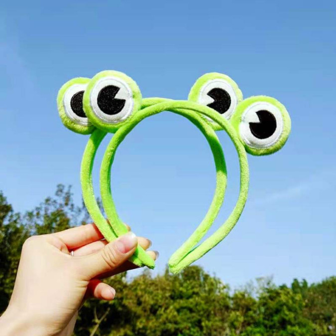 [Hot] Băng đô cài tóc hình mắt chú ếch xinh xắn AISY SHOP Băng Đô Cài Tóc mắt ếch vui nhộn, phụ kiện xinh, vui cùng idol , bờm cài tóc cute