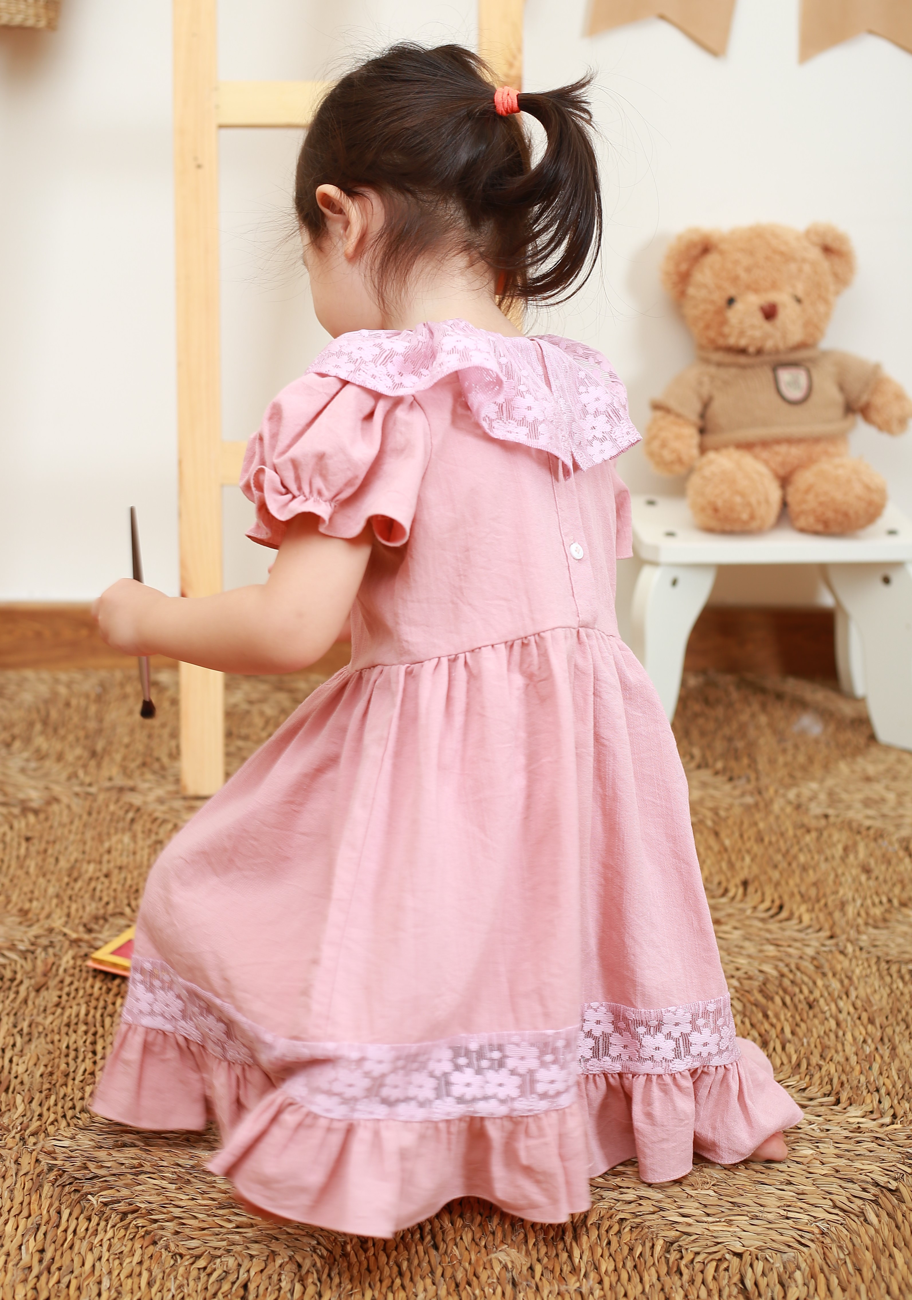 Váy bé gái cao cấp Lucxury dự tiệc đi chơi MM65