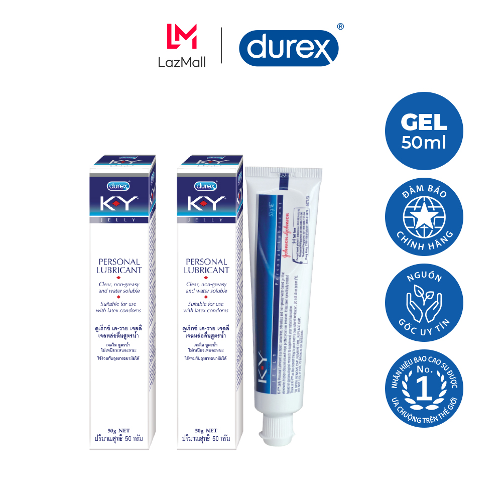 Combo 2 gel bôi trơn Durex K-Y Jelly 50g KY Jelly