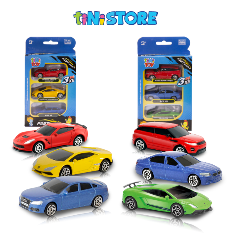 Bộ đồ chơi 3 xe tốc độ FastWheels 3 Inch (Giao mẫu ngẫu nhiên)