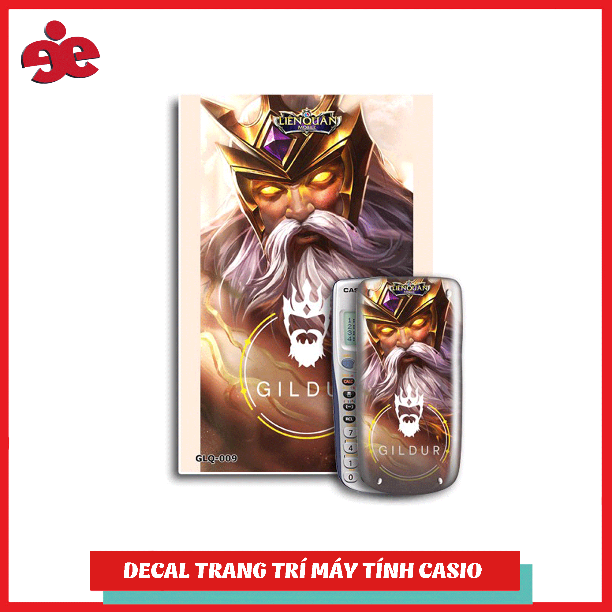 Bộ 2 decal trang trí máy tính cầm tay Liên Quân Mobile 009