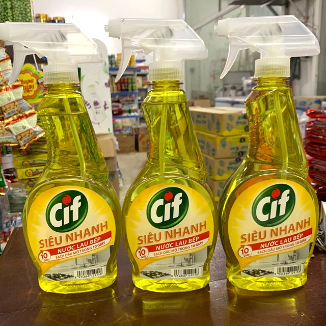 Nước lau bếp cif chai 520ml