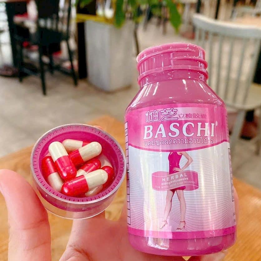 (Giá ưu đãi) viên giảm cân BASCHI hồng Thái Lan chính hãng