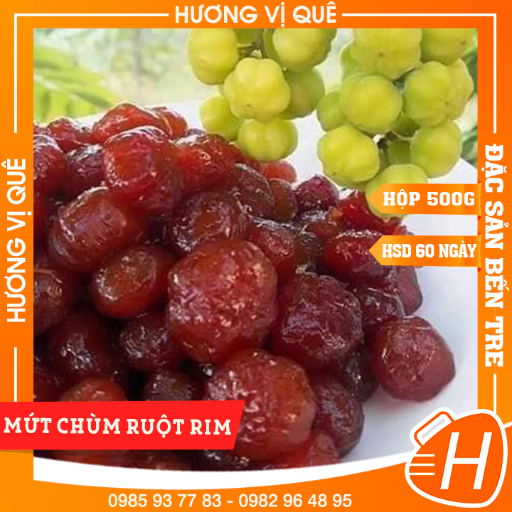 Mứt Chùm Ruột Rim - Hộp 500g - Đặc Sản Bến Tre
