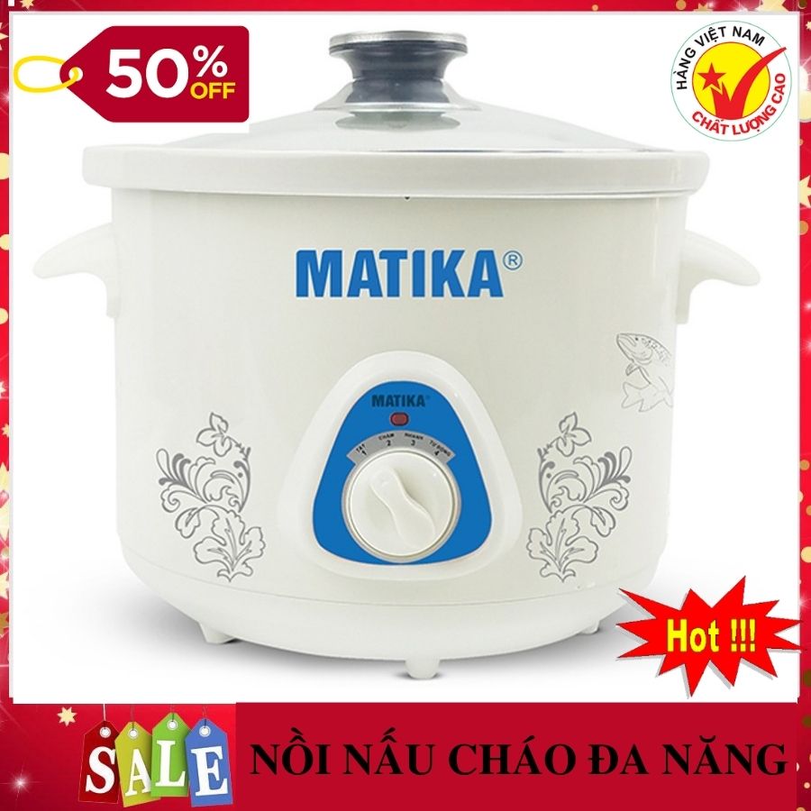 [MIỄN PHÍ VẬN CHUYỂN 15K] Nồi Hầm Cháo Chậm MAKITA Lõi Sứ, Nồi kho cá điện, kho thịt, Nồi nấu chậm MAKITA dung tích 2.5 Lít – Nồi nấu cháo chậm cho bé, ủ ấm thức ăn trong thời gian dài rất tiện lợi - Bảo hành chính hãng 12 tháng