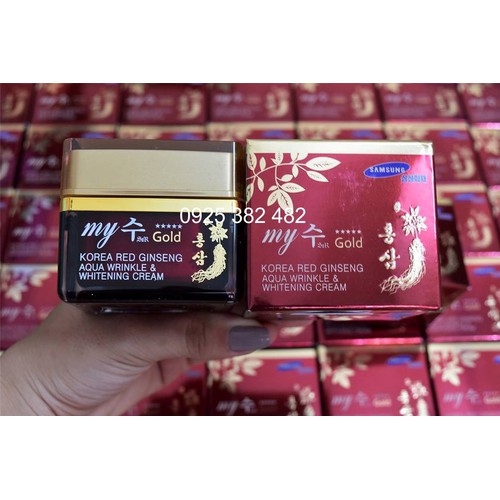 KEM DƯỠNG TRẮNG DA SÂM HÀN QUỐC MY GOLD CAO CẤP