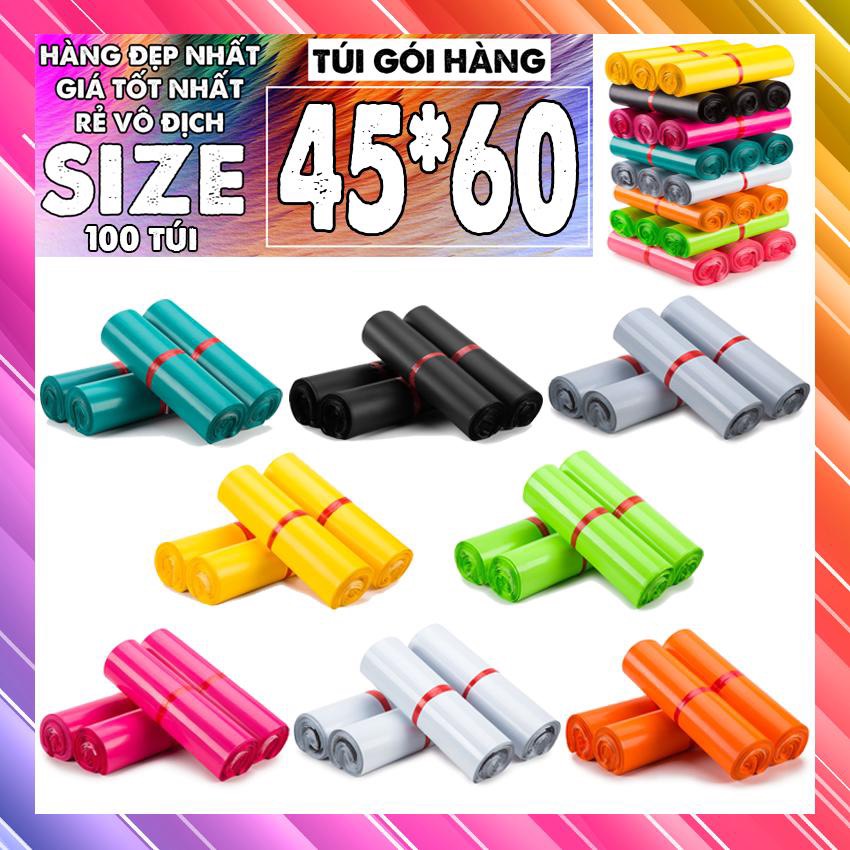 [Giá Tốt Nè] 100 Túi Gói Hàng Niêm Phong Size 45x60 cm, Túi Đóng Hàng Tự Dính, Bao Bì Đóng Hàng, Túi Nilong, Túi Niêm Phong, Bao Bì Niêm Phong [RIBIBO]
