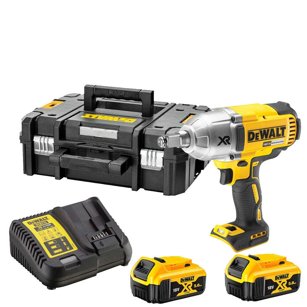 Dewalt dcf899hp2 - combo máy vặn bu lông 1/2" pin kèm 2 pin 5ah và 1 sạc - chính hãng