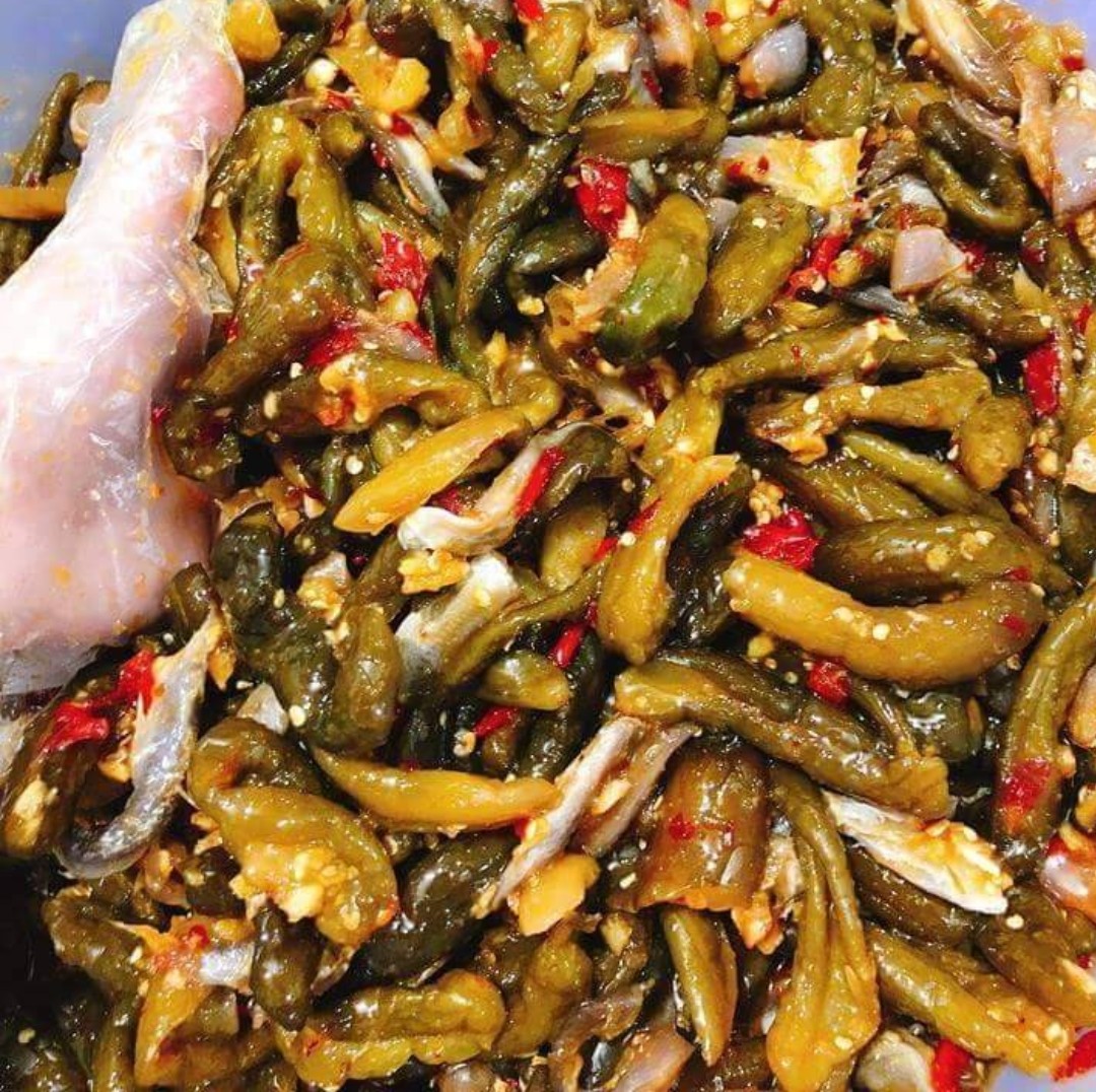 Dưa mắm nụ trộn mắm sặc thơm ngon tốn cơm 500g