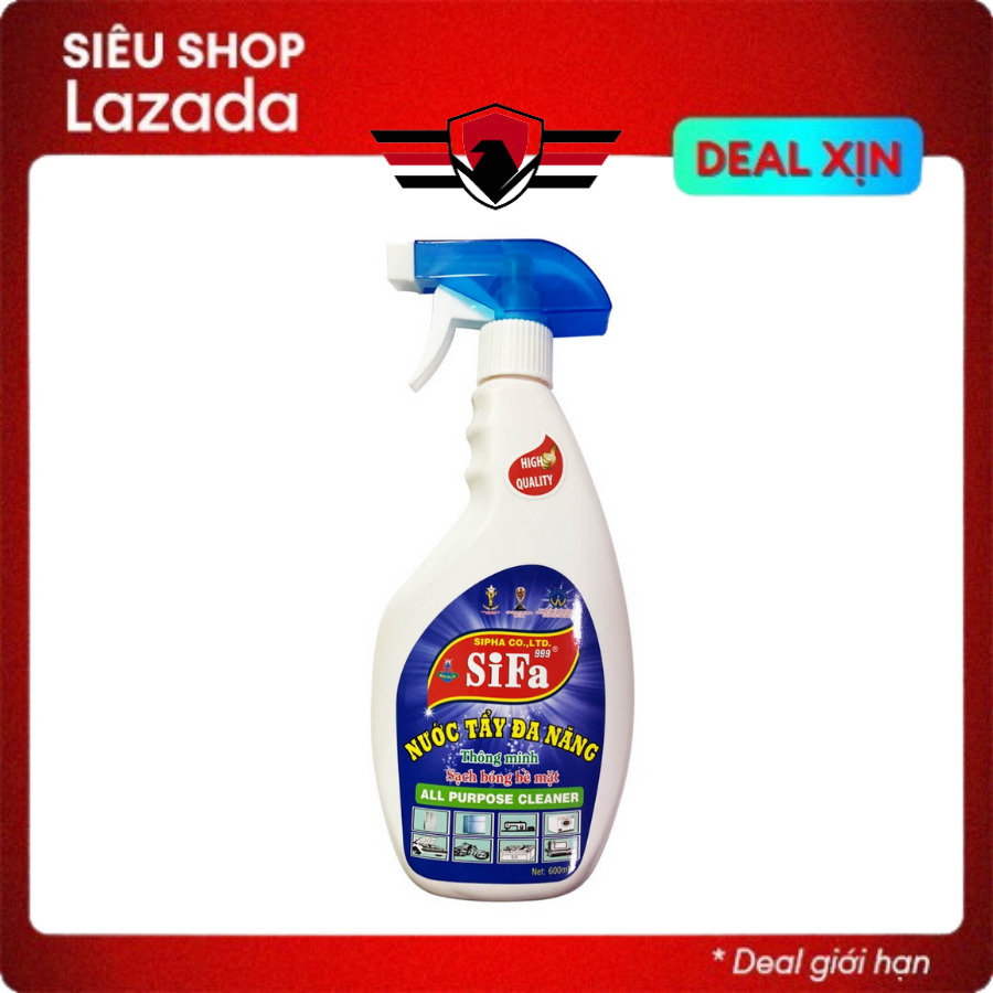 Nước tẩy đa năng, chất tẩy rửa đa năng tẩy trắng Sifa 600ml cao cấp - Huy Tưởng