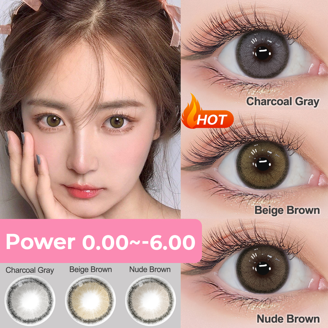 Magister Lens - Kính áp tròng cận màu Nâu tự nhiên - Có đủ độ cận từ 0 đến 6 độ - Sử dụng được 6 tháng