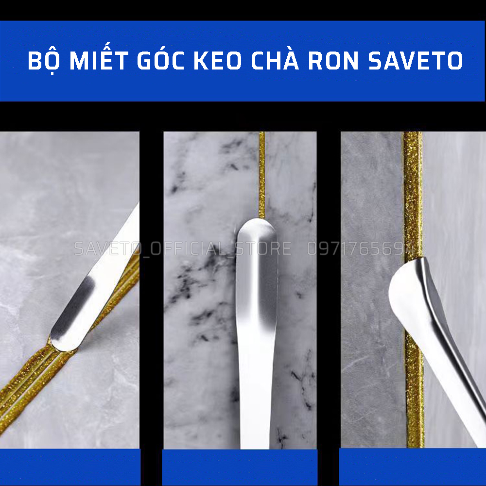 Bộ miết mạch - miết góc ron gạch - miết kẻ chỉ gạch dùng để thi công keo chà ron gạch 2 thành phần