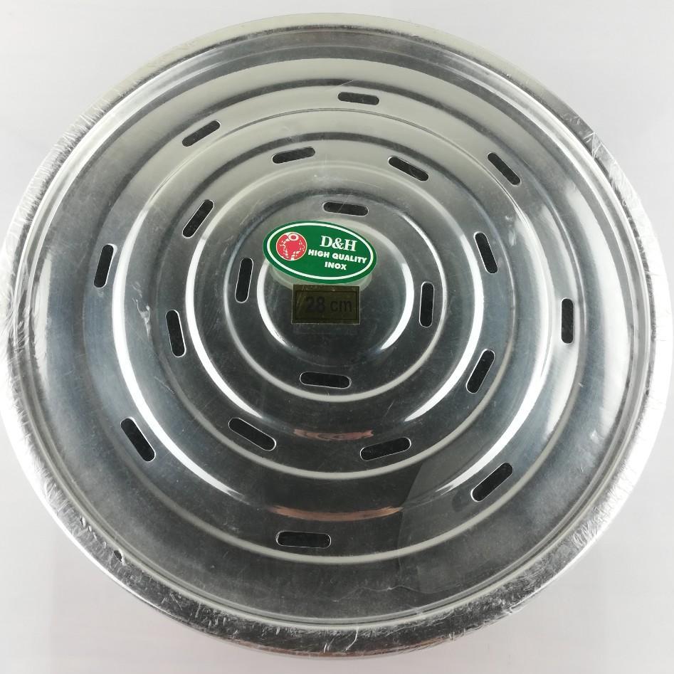 Khay u1p ly tròn inox 28cm-klaiteco