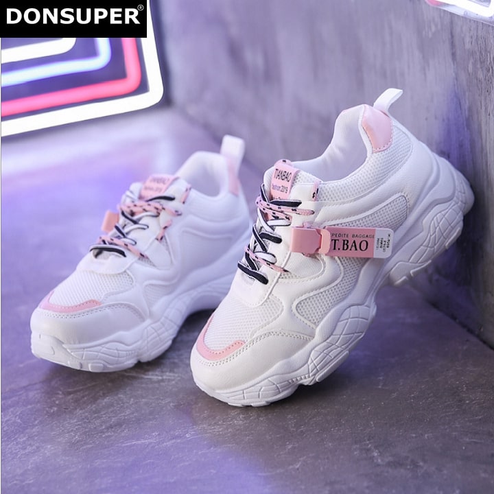 Giày Sneakers Nữ Đế Cao Dế Phối Đồ Thời Trang(TẶNG 1 LỌ TẨY TRẮNG GIÀY)