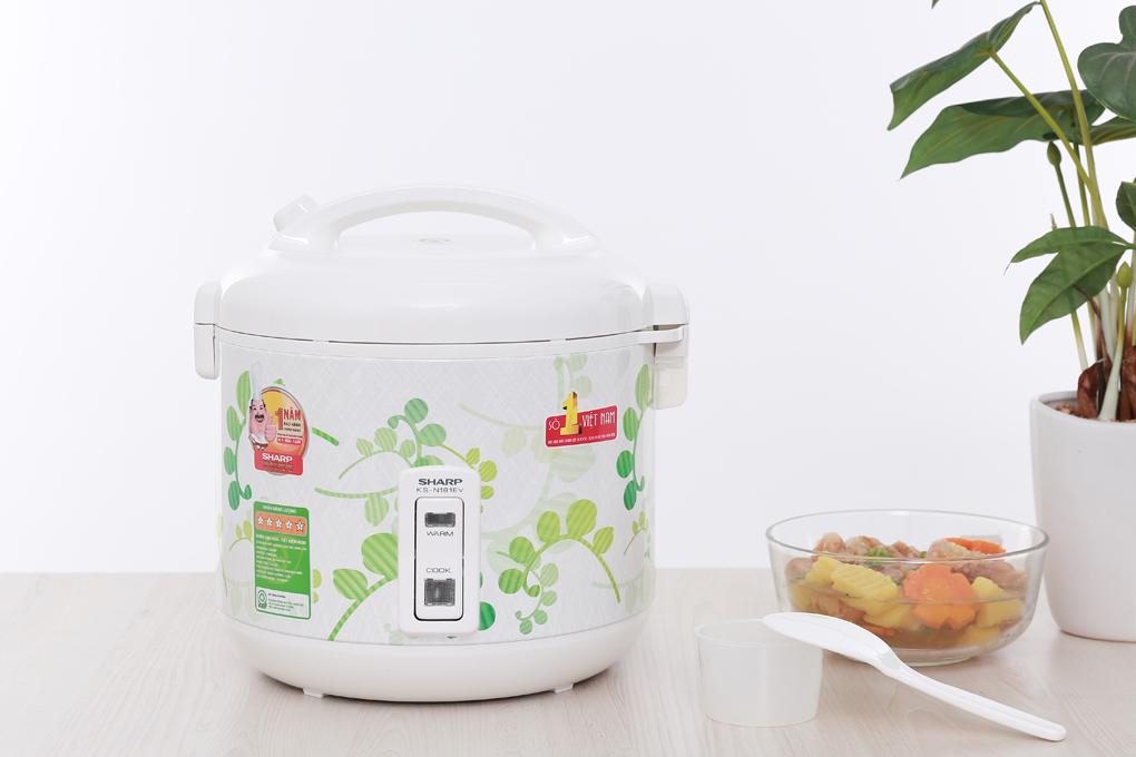 Nồi cơm nắp gài sharp ks-n181ev lg hàng trưng bày