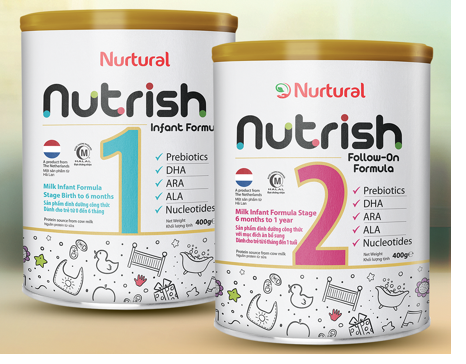 Sữa Nutrish Hà Lan số 1-2 400g T3.2025