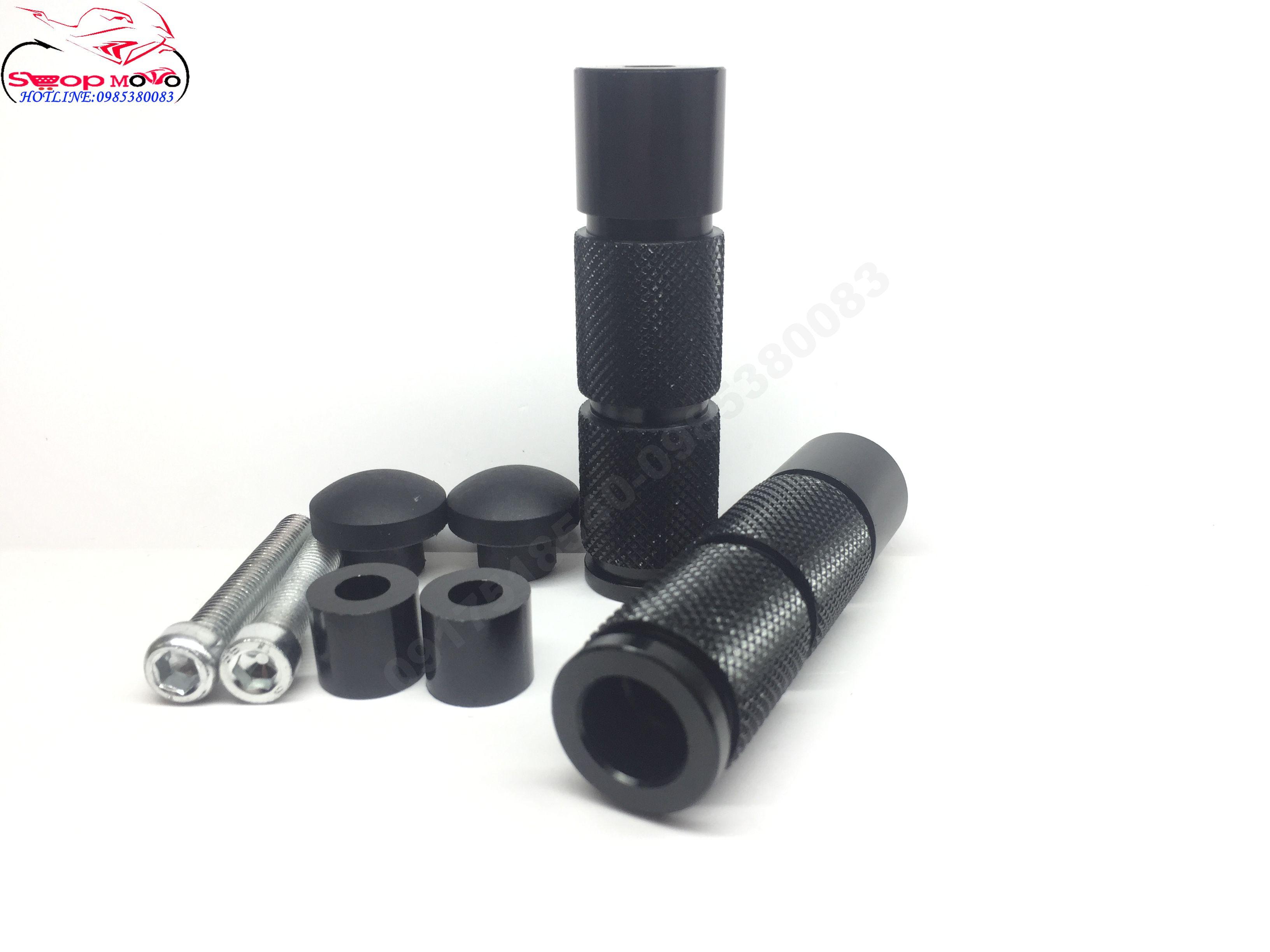 Gù chống đổ nhám gai nhôm cnc gắn exciter, winner các xe ốc 8 ly
