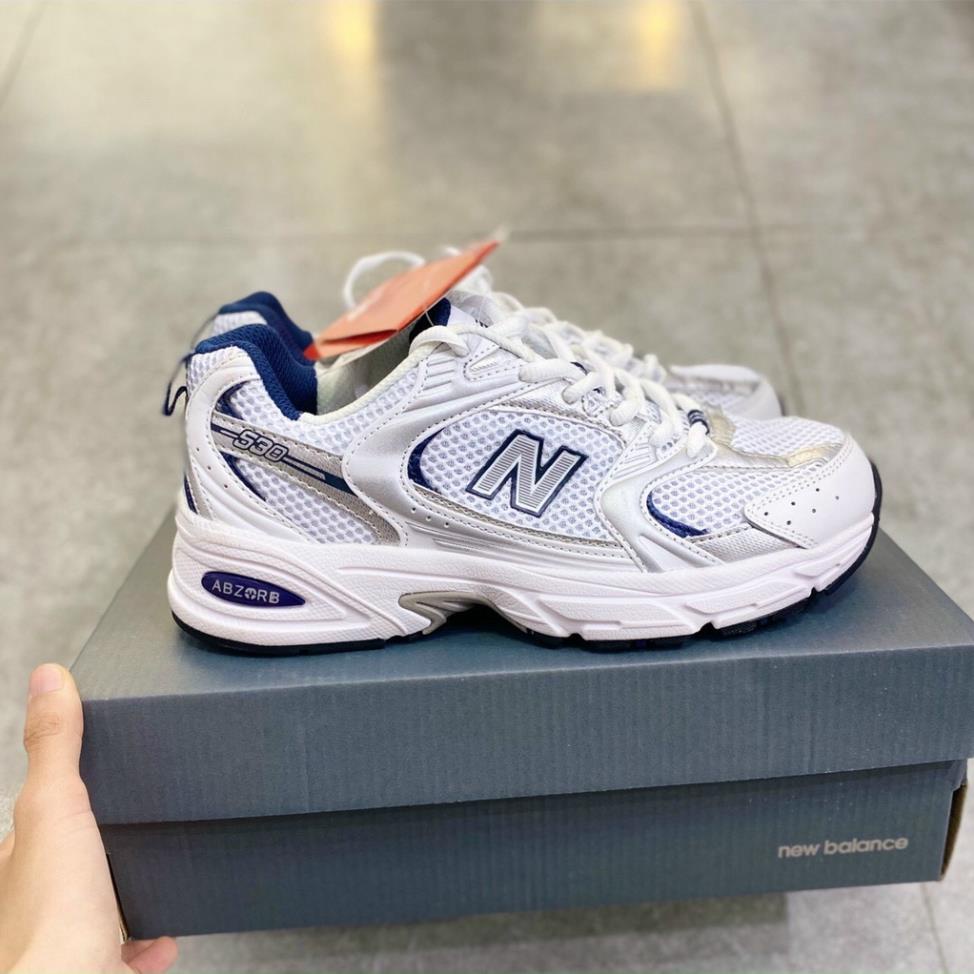Giày sneaker n.e.w b.a.l.a.n.c.e nb530 ulzzang nam nữ màu trắng bạc