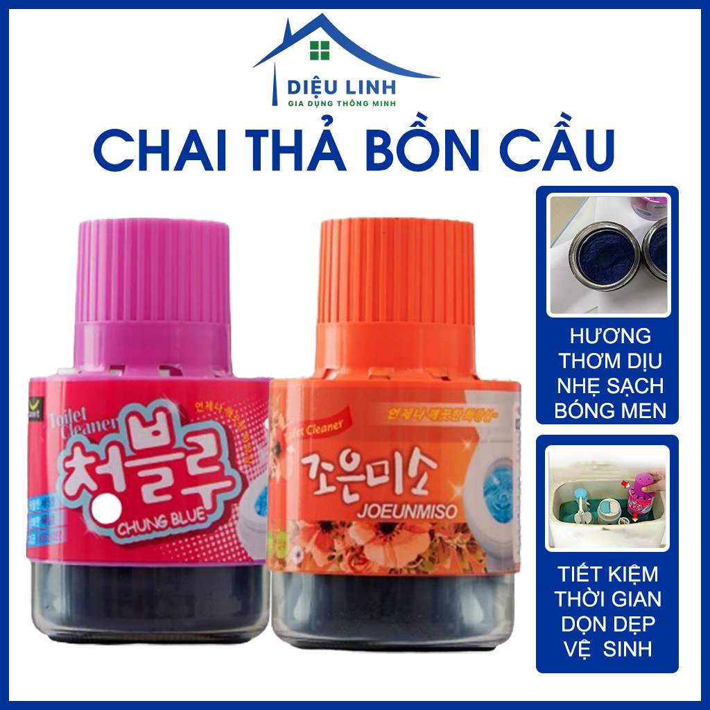 Chai Thả Bồn Cầu Hàn Quốc Chai Vệ Sinh Toilet Khử Mùi Diệt Khuẩn Cao Cấp dieulinhshop
