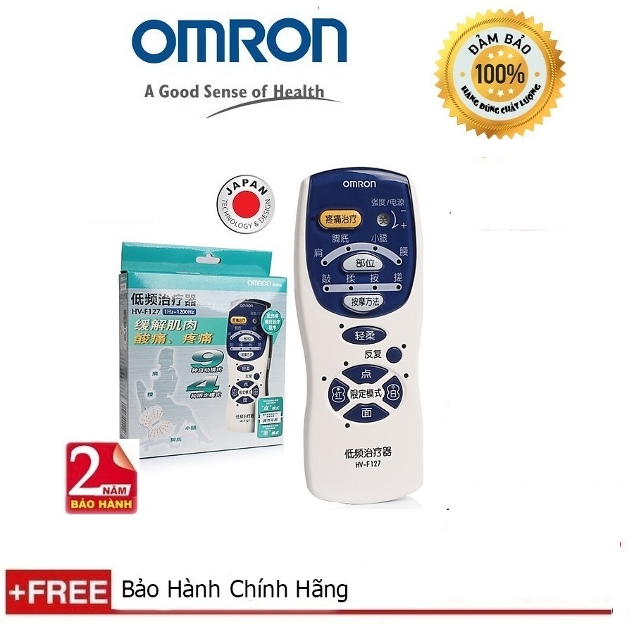 Máy mát xa xung điện Omron HV-F127 + Bảo hành 24 tháng