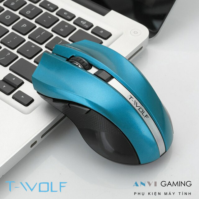 Chuột gaming không dây máy tính t-wolf q5 chuột vi tính laptop chơi game chống ồn wireless